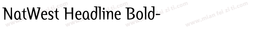 NatWest Headline Bold字体转换